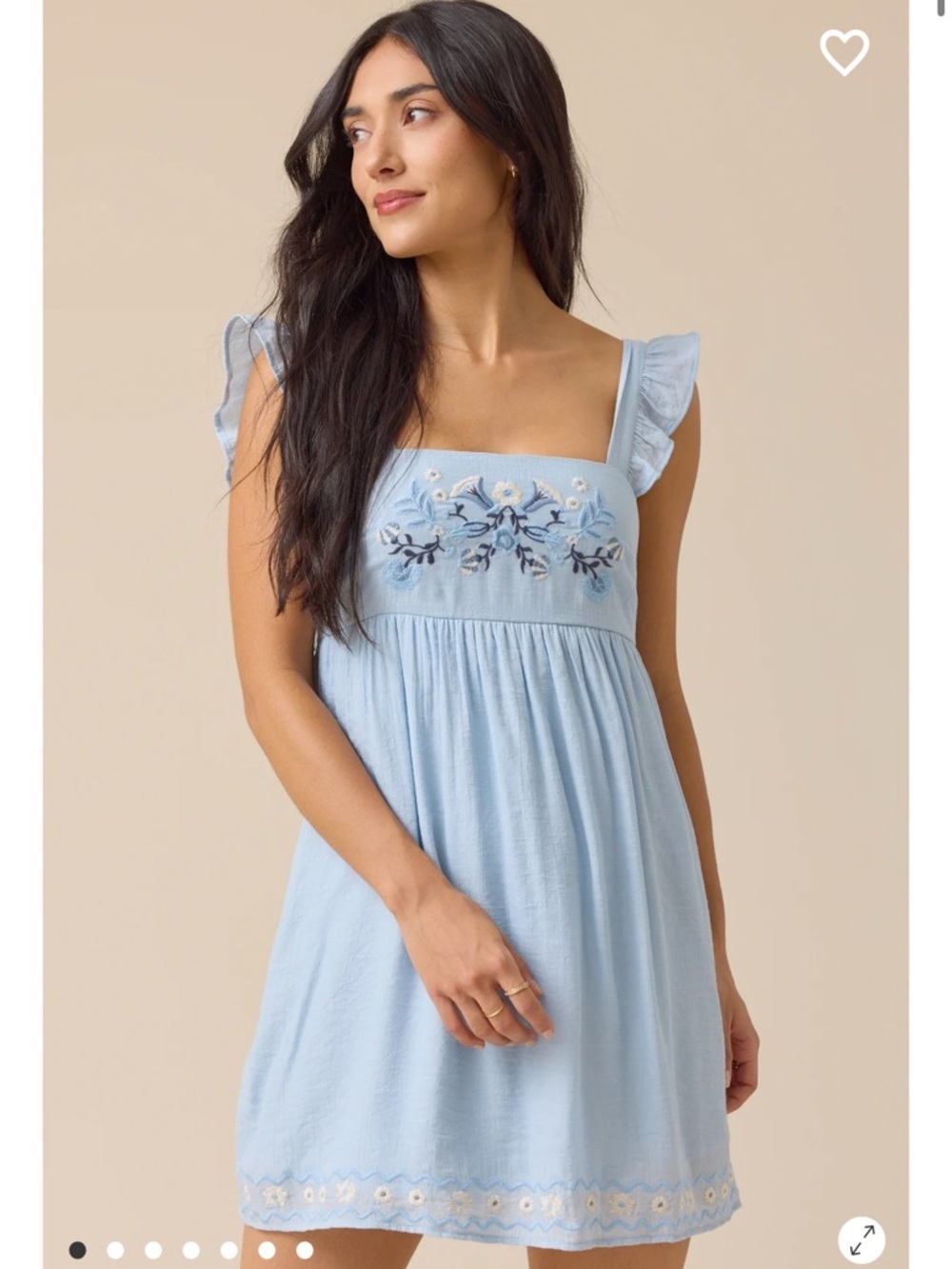 Poppi Embroidered Mini Dress New with tags Altar’d State